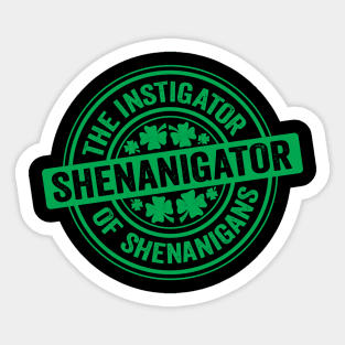 Shenanigator Green Sticker